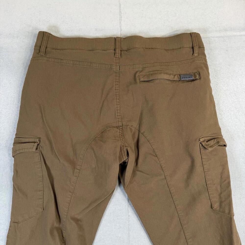 Projek Raw Pants Mens 36 Brown Slim Tapered Performance Stretch Chino - Picture 4 of 7